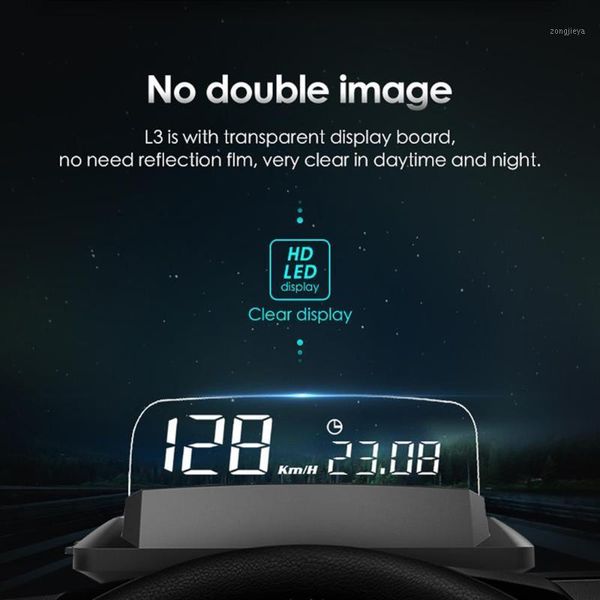 

other auto electronics updated version obd car head up display hud digital speed projector overspeed warning gps speedometer1