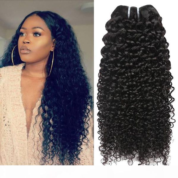 

peruvian indian malaysian mongolian cambodian brazilian deep curly virgin hair weaves 3 4 5 bundles kinky curly remy human hair extensions, Black