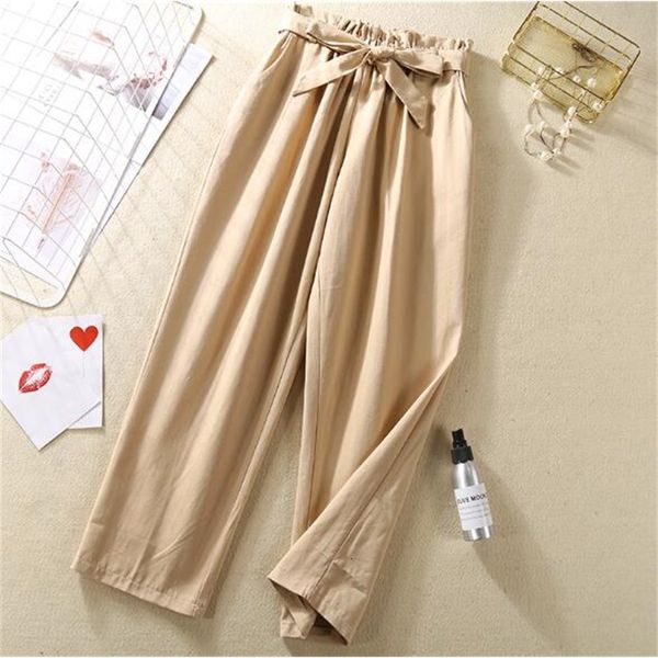 

2021 new women harajuku long ankle length harem summer autumn pencil trousers casual crgo pants streetwear bowtie 7dsc, Black;white
