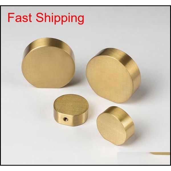 

brushed solid brass cake shape round cabinet knob furniture dresser kitchen cupboard drawer knob pull handle qyldwb new_dhbest