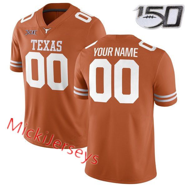 

custom texas longhorns jake smith alfred collins 5d'shawn jamison david gbenda keaontay ingram anthony cook texas longhorns football je, Black
