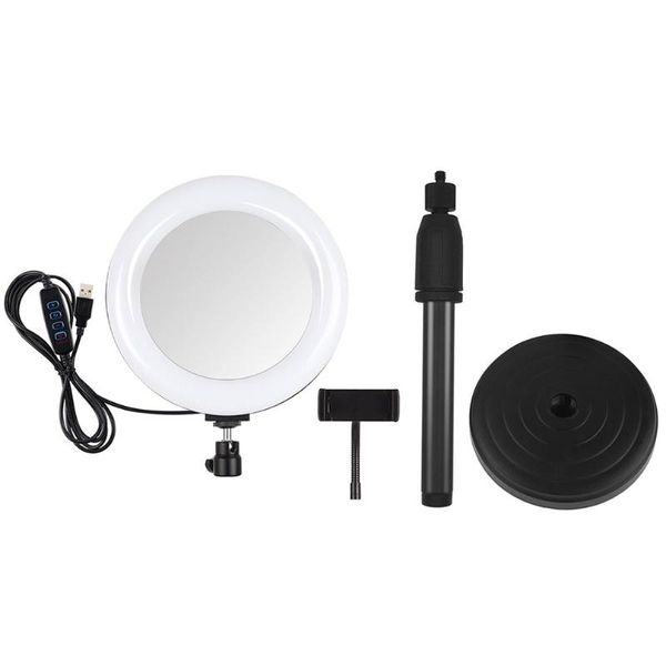 

7,9-дюймового 20см desktop треугольник кронштейн led ring light заливка для прямой трансляции видео чата сеой фотографии штатив