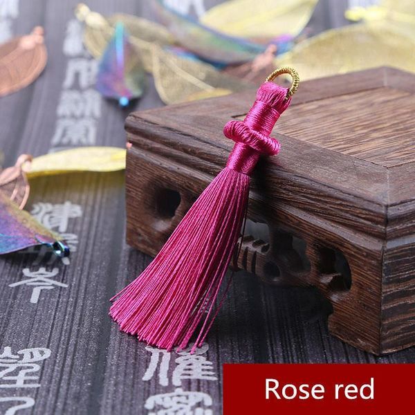 

2pcs 8cm hanging ring tassel jewelry curtain garments decorative accessories diy key cell phone bag fringe trim tassels pendant h qyleju