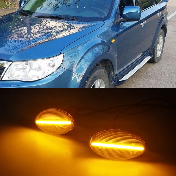 

1 set for subaru forester 01-05 liberty 00-03 impreza wrx sti dynamic led side marker turn signal indicator repeater light lamp