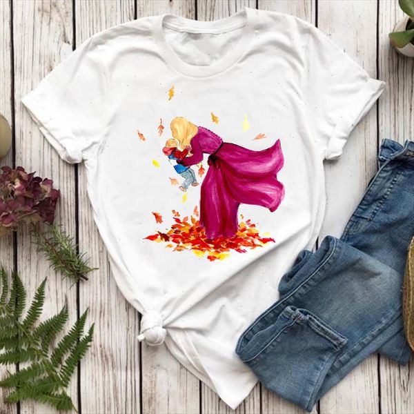 

women t shirts love casual cute boy sweet mom mother mama cartoon lady tshirt female ladies print graphic tee t shirt, White