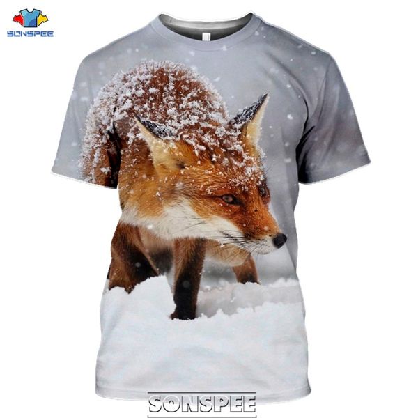 

animal cute fox smile 3d print shirts harajuku hentai funny men clothing