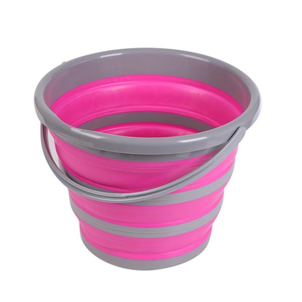 

10l folding bucket bathroom outdoor fishing bait folding round portable car wash bucket sile bucket kitchen accessor sqcorw