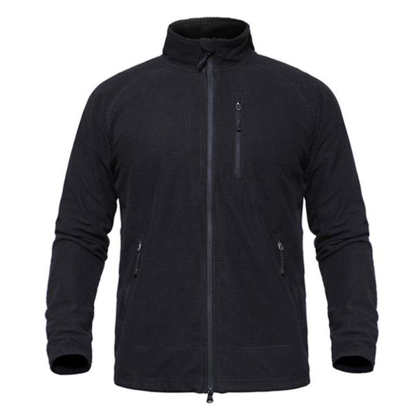 

men's jackets tactical warm fleece men lightweight breathable elastic polar liner casual coat army training clothing, Black;brown