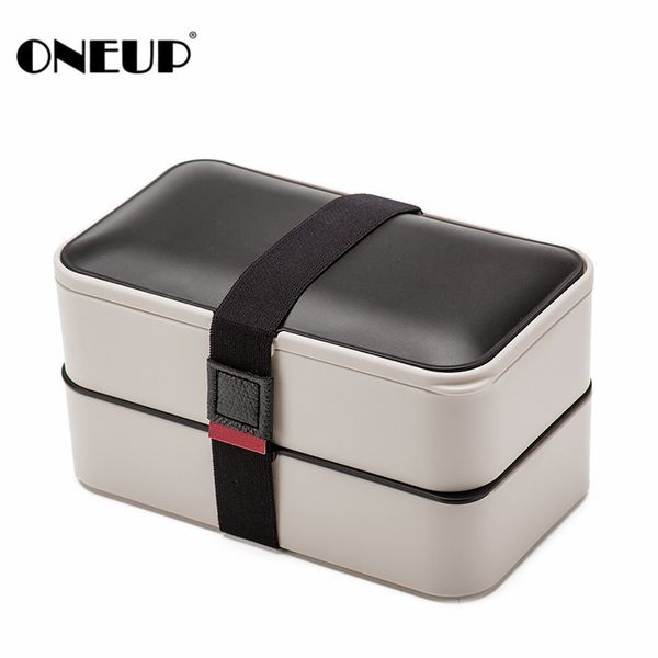 Onep Lunch Box PP / силикон 1200 мл Бенто коробка с посудой Eco-Friendly BPA Бесплатный здоровый портативный накопитель для хранения пищевых продуктов Новый T200710