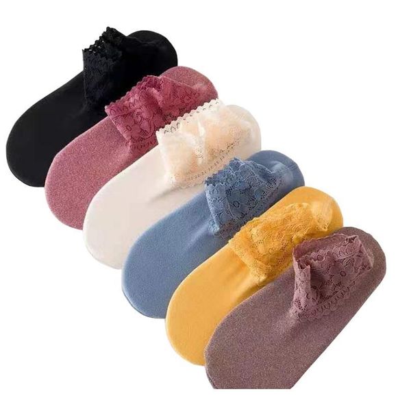 

new simple ladies socks non-slip short women socks ne qylecv, Pink;yellow