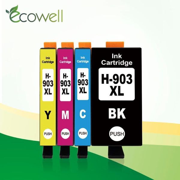 

ink cartridges ecowell cartridge compatible for 903 903xl with chip officejet pro 6960 6970 6950 all-in-one printer1