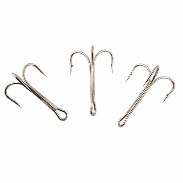 

easy catch 100pcs 3551 fishing hooks big game fishing treble hooks artificial bait fishhooks size 6/0 7/0 8/0 10/01