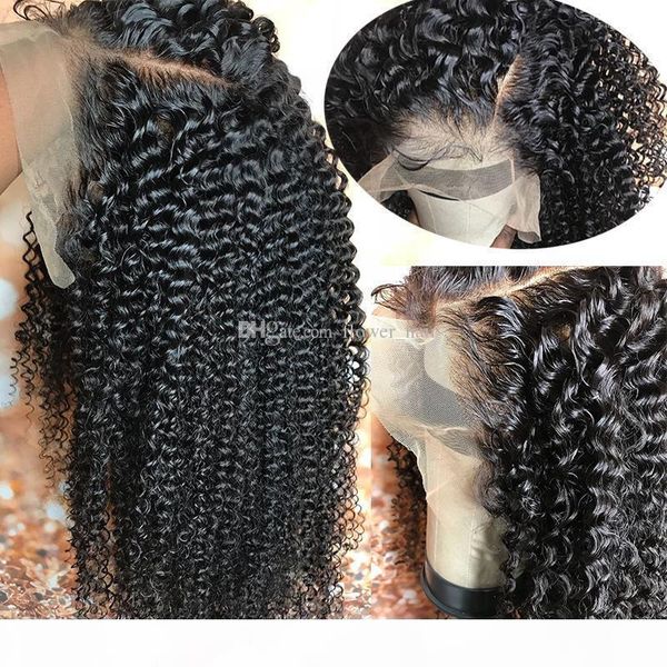 

silk full lace wigs with natural hairline kinky curly virgin brazilian human hair silk base lace front wigs glueless bleached knots, Black;brown
