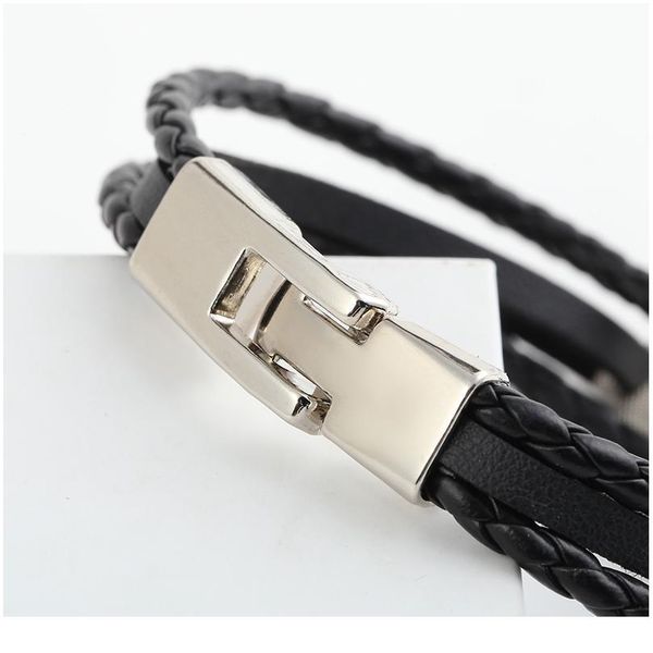 

2017 high quailty infinity bracelet bangle genuine leather hand chain buckle friendship men women jllxxx