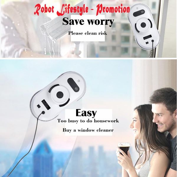 

window robot auto clean anti-falling smart window glass cleanr robot cleaner christmas gift magnetic cleaner