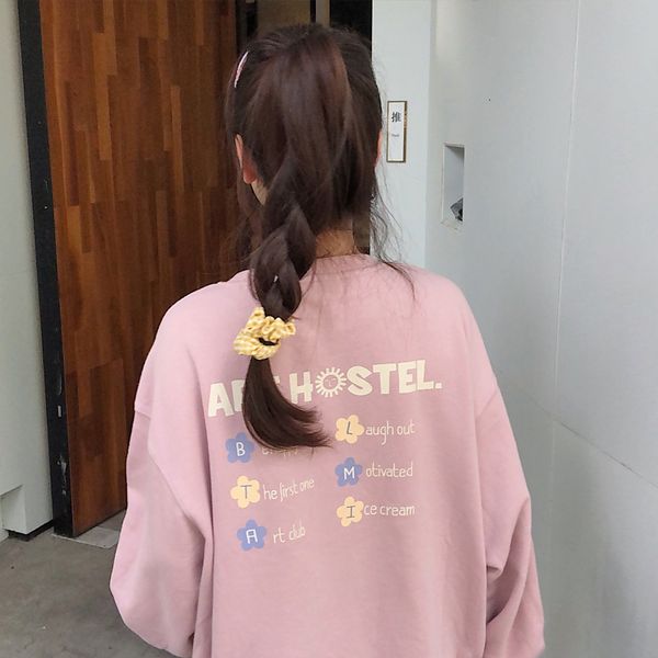 

female 2021 new sweatshirt spring and autumn loosed in lazy thin wind bf super fire coat 1 us4d, Black