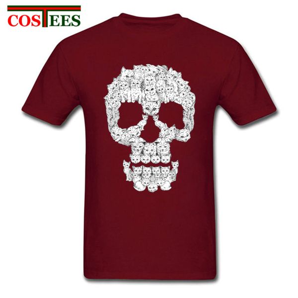 

stylish creative designer skulls are for pussies kawaii cats camisetas animal printed hombre sport hooded sweatshirt hoodie men t shirt