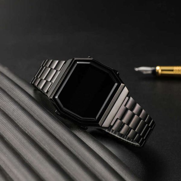 

women trend gold rose creative square comanche and men lovers electronic watch factoryifcx2yaj, Slivery;brown