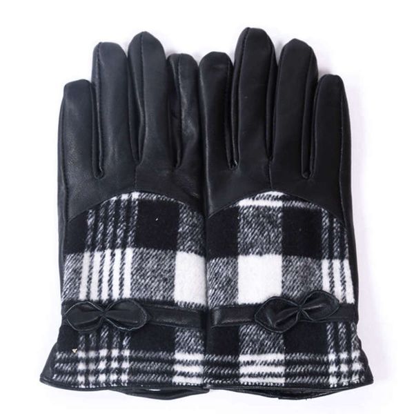 

and gloves autumn motorcycle winter riding warm gloves check women' sheepskin gloves acceptance, Blue;gray