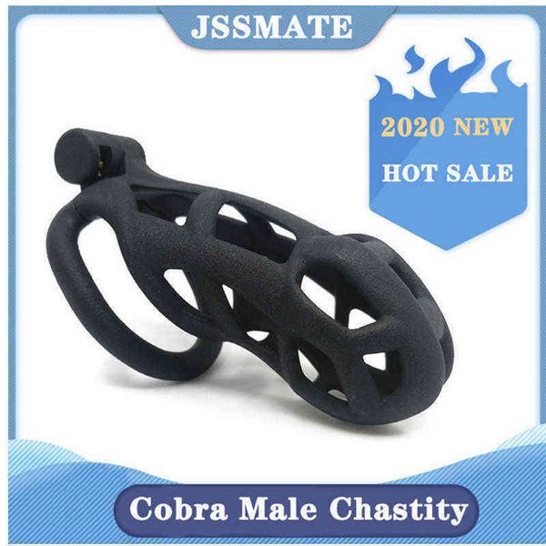 NXY CHASTITY DISPOSITIVO 3D Impressão Cole Holytrainer Beltcage BDSM Anel de BDSM Cobra Cobra Masculino Penis Anéis Sexo Brinquedos Para Men 1221