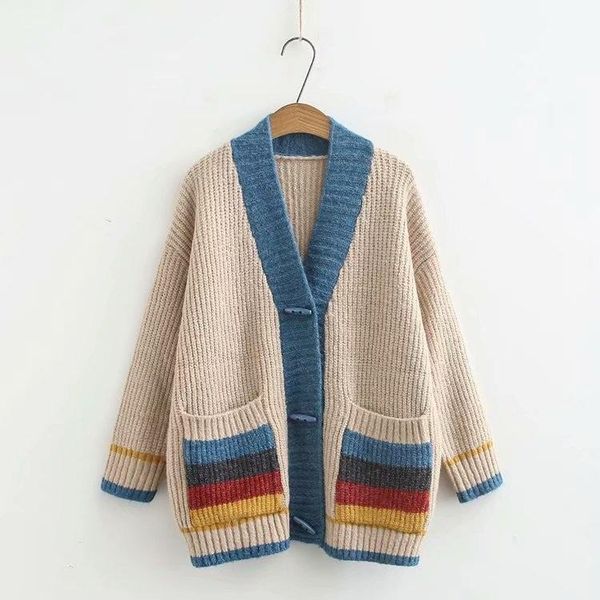 

2020 new luxury long sleeve women's autumn and winter sweater luxury clothing sweater large lapel single breasted twist cardigan sweate, White;black