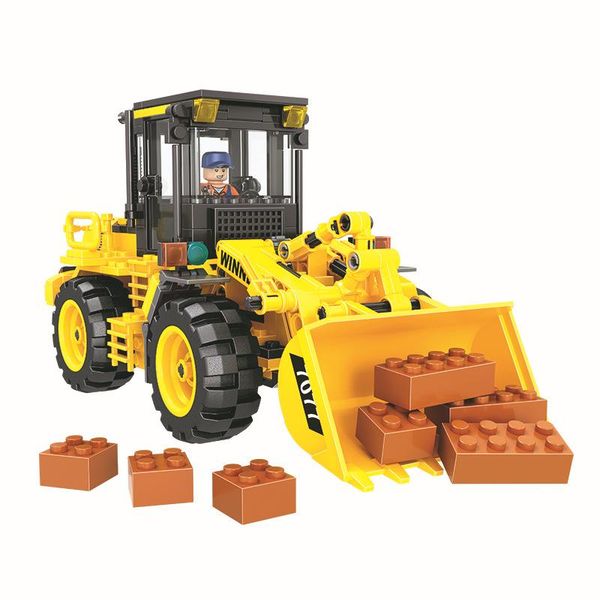 

7077 city строительство team загрузчик строительные блоки наборы кирпичи diy модель обучающие дети рождественские подарки игрушки для детей