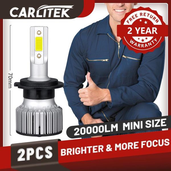 

carlitek h1 h4 h7 h11 светодиодные лампы фара мини размер 9005 9006 h8 h9 автомобильные фары автоаксессуары 3 4 фара turbo универсальный