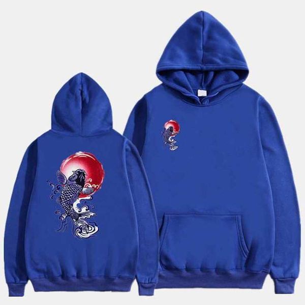 

5gfdscustomized trend pullover sweater autumn winter hip-hop lovers casual plus velvet hooded men and women jackets, Black