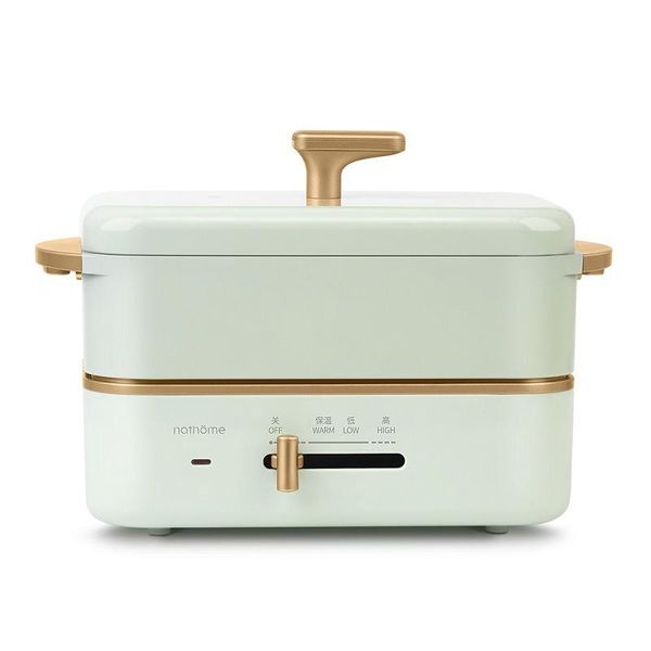 

220v electric cooking pot portable electric lunch box split type multicooker rice cooker ot skillet fried pan 0.8l
