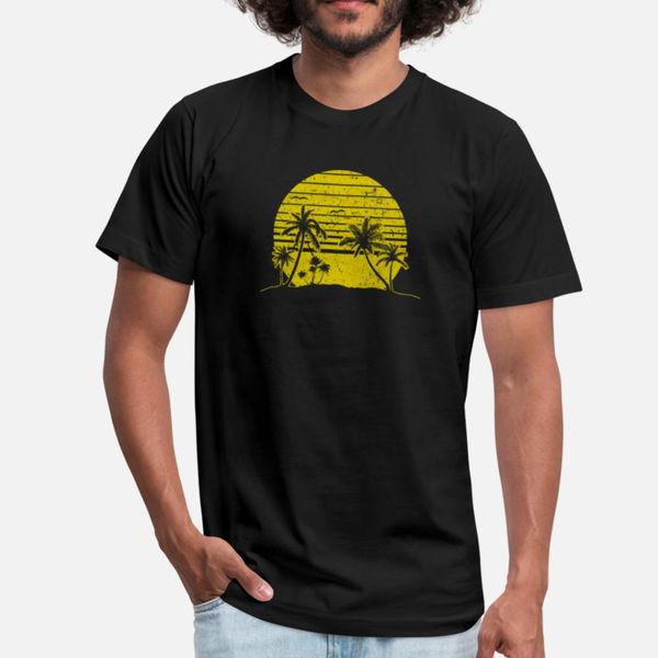 

retro sunset beach vacation paradise island yellow t shirt funky popular o-neck tracksuit hoodie sweatshirt