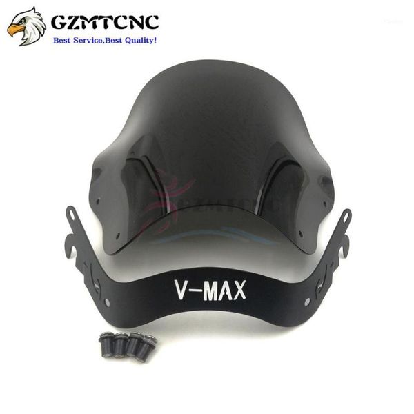 

vmax1200 vmax1300 motorcycle windshield abs plastic windscreen w/ mount bracket kit for v-max vmax 1200/13001