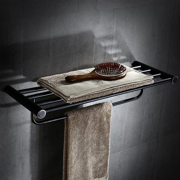 

copper bathroom hardware pendant european black bronze racks double towel rack single pole bathroom accessories gj 0 bbyypb lipper