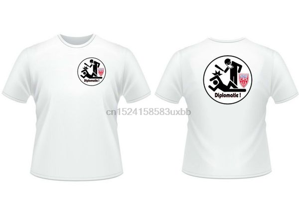 

crs diplomatie article fantaisie police raid humour flash print slim fit crew neck printing casual sport hooded sweatshirt hoodie