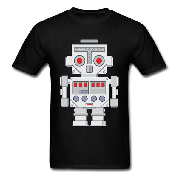 

comic little mr robot tshirt pure cartoon tees custom anime robot round collar sport hooded sweatshirt hoodie men t shirt