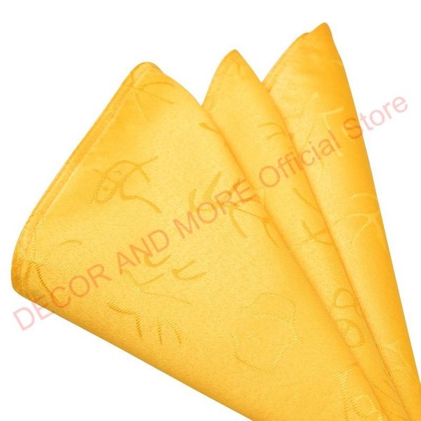 

table napkin 50pcs wholesale home textile jacquard dining napkins gold white el wedding solid polyester decor cloths