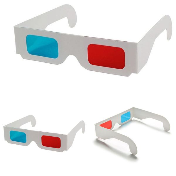 

paper red/blue newview glasses anaglyph 10pcs/lot universal glass for movie video