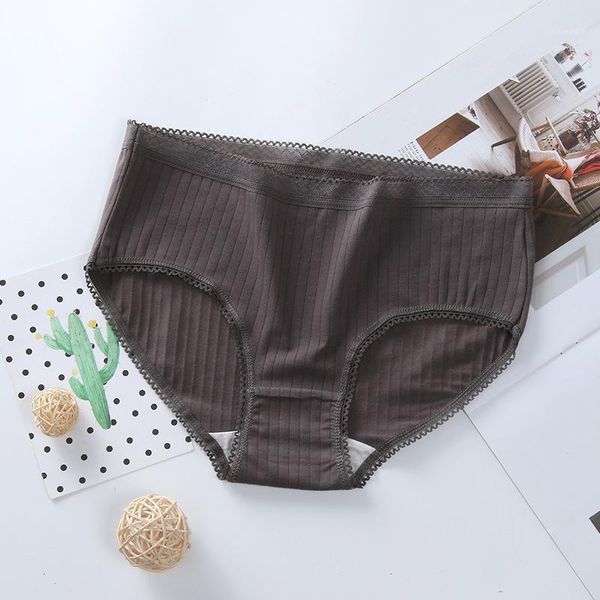 

women panties breathable girl's triangle underwear women's solid color underwear mid-waist seamless panties1, Black;pink