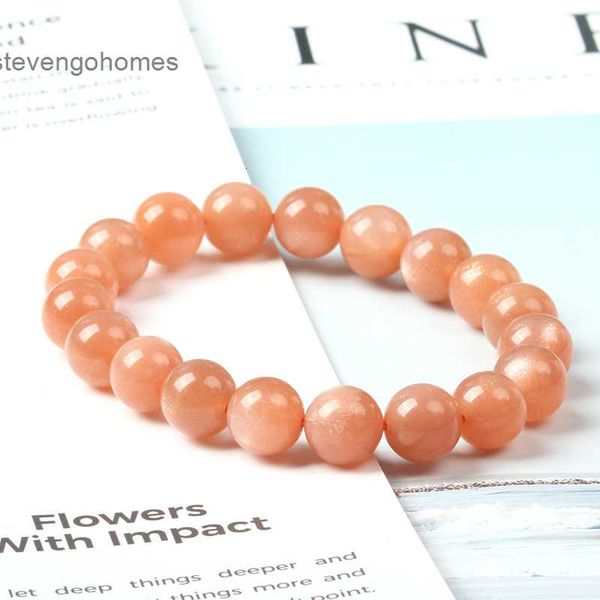 

sun 2020 and golden natural crystal sunstone bracelet, Silver