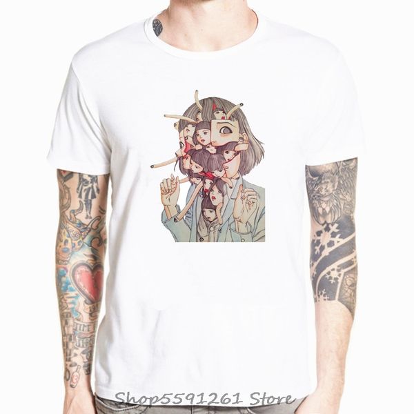 

ga junji ito shintaro kago girl tees design short sleeved aesthetic japanese anime harajuku hooded sweatshirt hoodie men t shirt