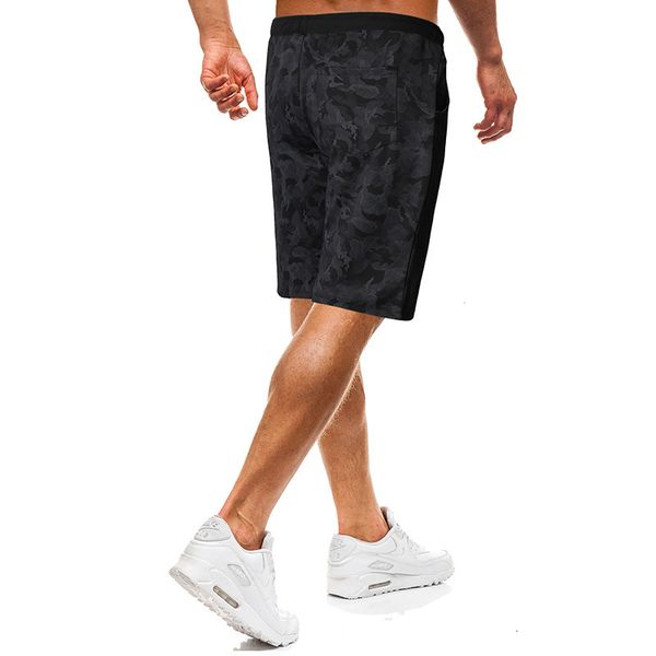 

summer new men's fashion camouflage tether belt casual shorts large, White;black