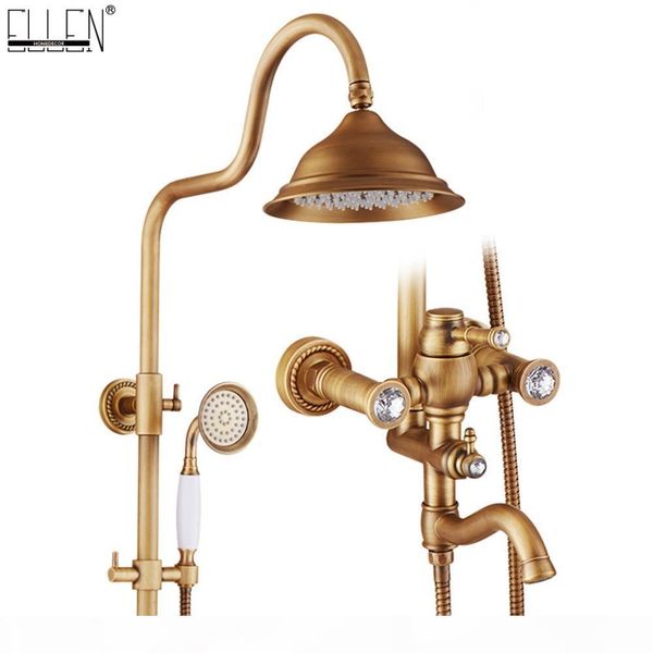 

ванна 8 набор ванная bronze el4011 ручной душ душ дождь с роскошным душем set head-дюймовый кран классический sqcnld trustbde