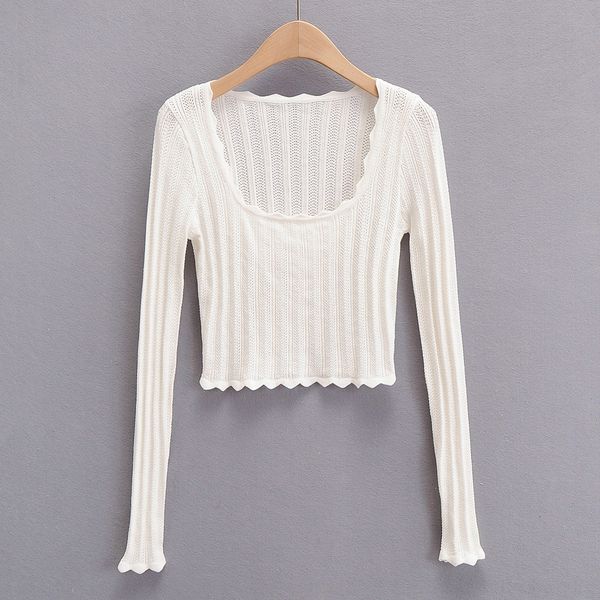 

kx3rv autumn 2020 bottoming tlacet-shirt lace ins style big u-neck lace sleeve long short women's shirt pyll6, White;black