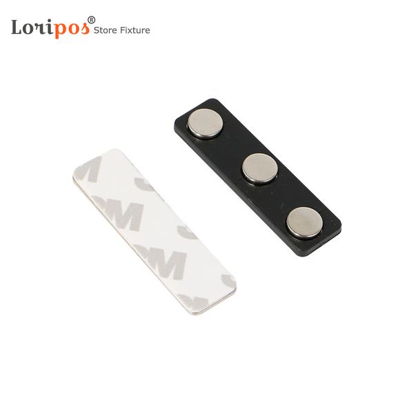 

magnetic badge holders name tag magnet backs with 3 magnets 44x13mm /1.76x0.5inch