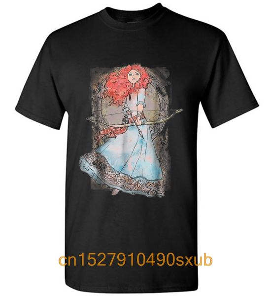 

brave merida watercolor nouveau graphic men t-shirt sport hooded sweatshirt hoodie