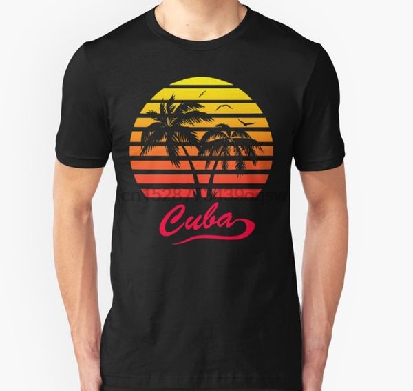 

men tshirt short sleeve cuba 80s tropical sunset t shirt tee women t-shirt sport hooded sweatshirt hoodie