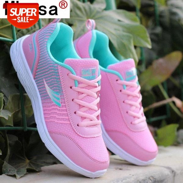 

fashion women vulcanized shoes flats 2020 new casual ladies shoes woman lace-up mesh breathable women sneakers zapatillas mujer #ti7s
