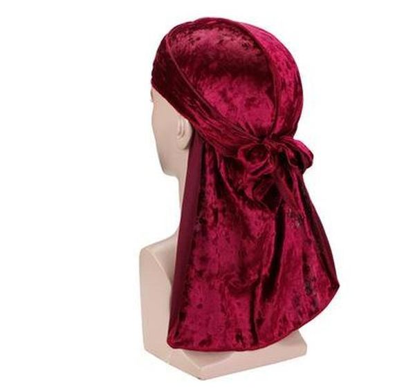 

fashion designer durag velvet men satin durags bandana turban wigs me durag long-tail pirate hat headband pirate ha jllryc dh_garden, Blue;gray