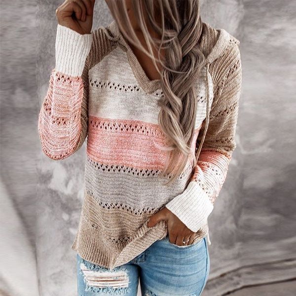 

autumn and winter sweater v-neck long sleeve 2020 new autumn and winter sweater women's v-neck long sleeve 2020 new women's h00ld, White;black