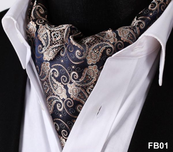 

paisley цветочный 100% шелк ascot cravat, вскользь жаккардовые шарфы галстуки woven партии ascot fb, Blue;purple