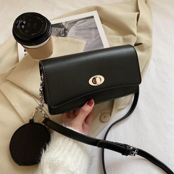 

2 pcs set women 2021 new handbag luxury messenger bag pu shoulder fashion ladies crossbody bags female bolsas